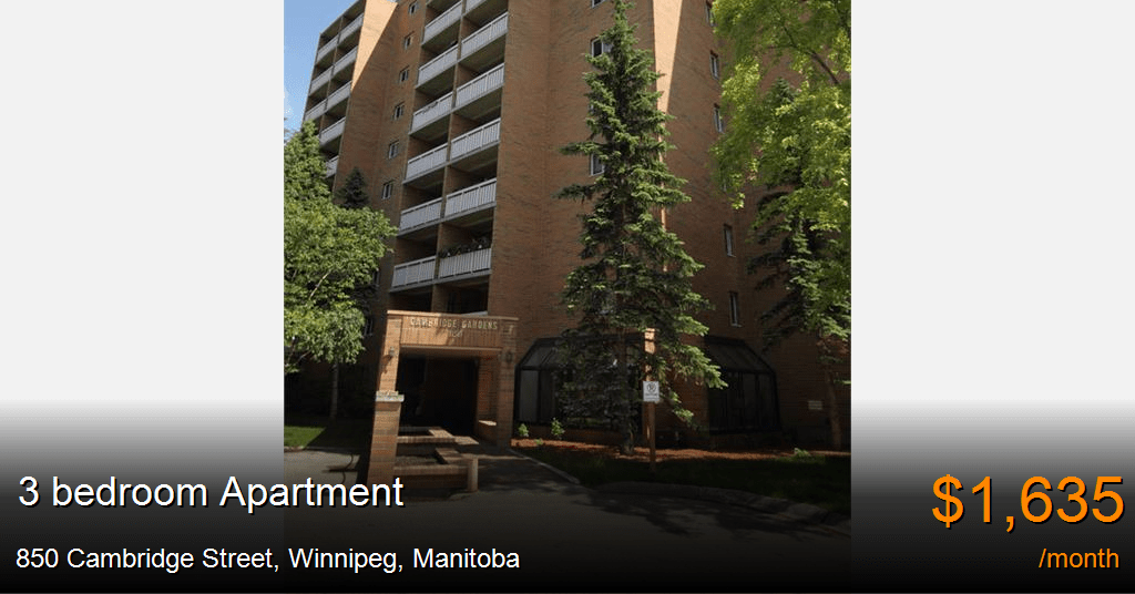 850 cambridge street, winnipeg Apartment for Rent