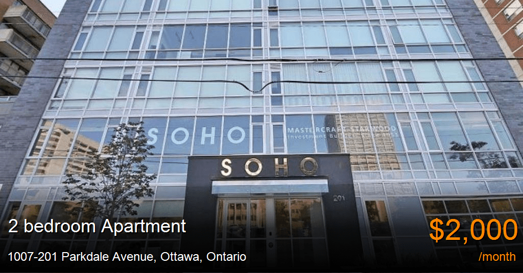 1007201 parkdale avenue, ottawa Apartment for Rent