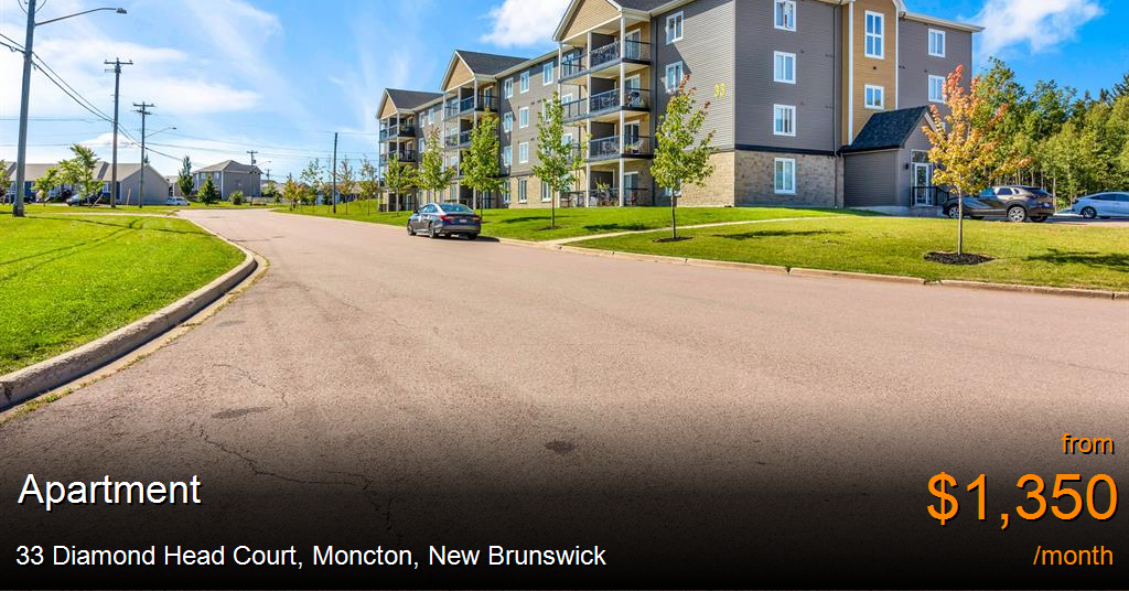 33 diamond head crt., moncton Apartment for Rent