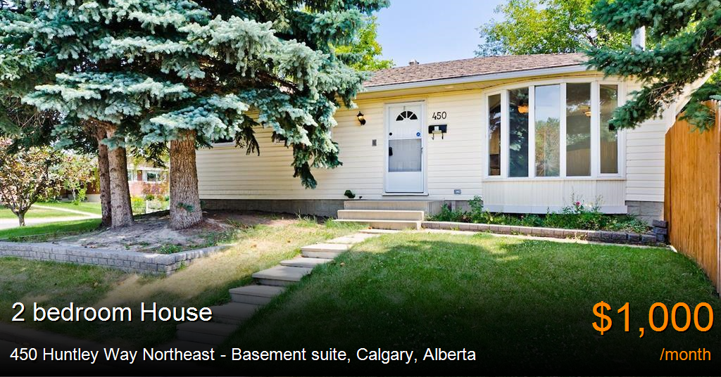 450 huntley way northeast basement suite, calgary House for Rent
