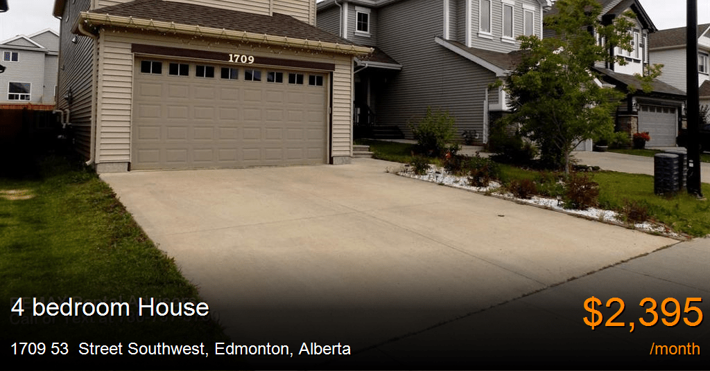 1709 53 street southwest, edmonton House for Rent