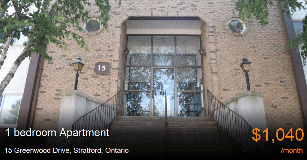 15 greenwood drive, stratford Apartment for Rent