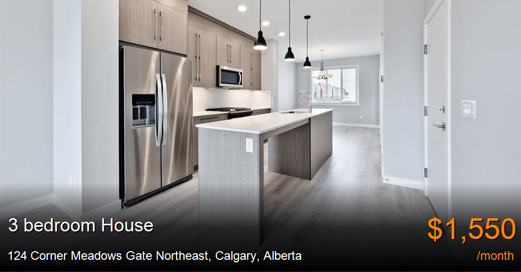 124 corner meadows gate northeast, calgary House for Rent