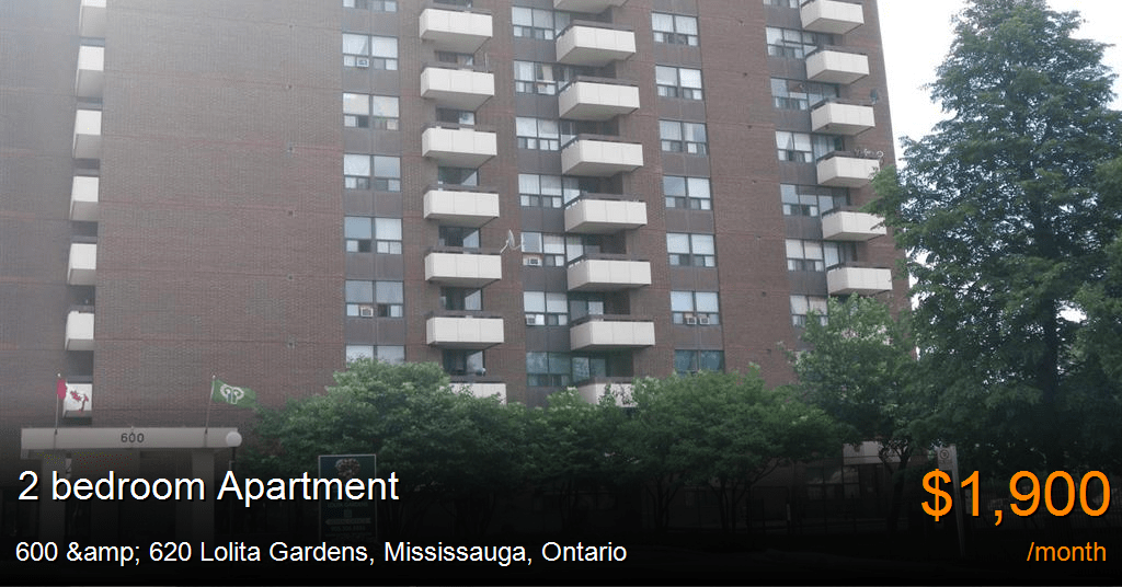 600 & 620 lolita gardens, mississauga Apartment for Rent