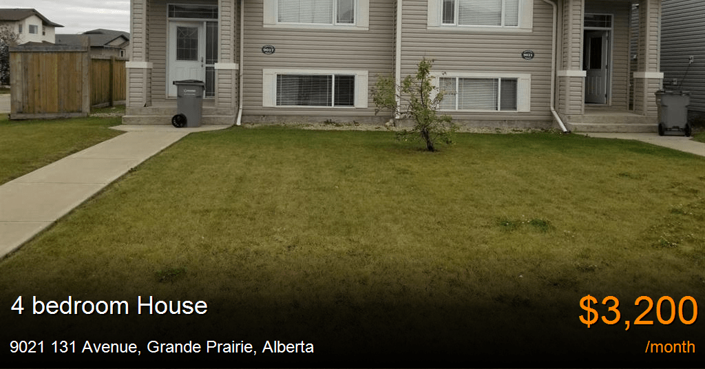 9021 131 avenue, grande prairie House for Rent