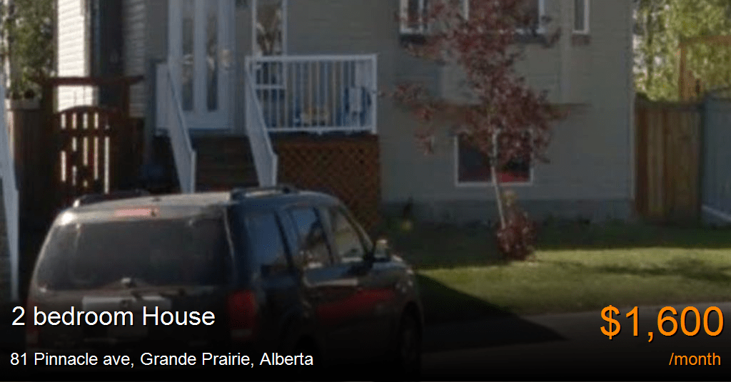 81 pinnacle ave, grande prairie House for Rent