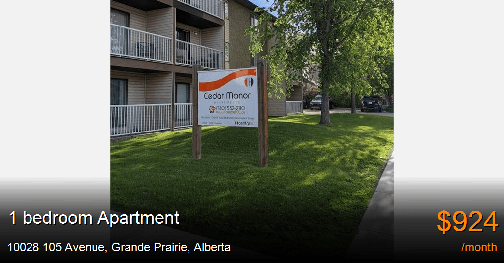 10028 105 avenue, grande prairie Apartment for Rent