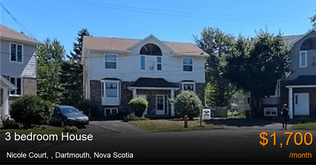 nicole court,, dartmouth House for Rent