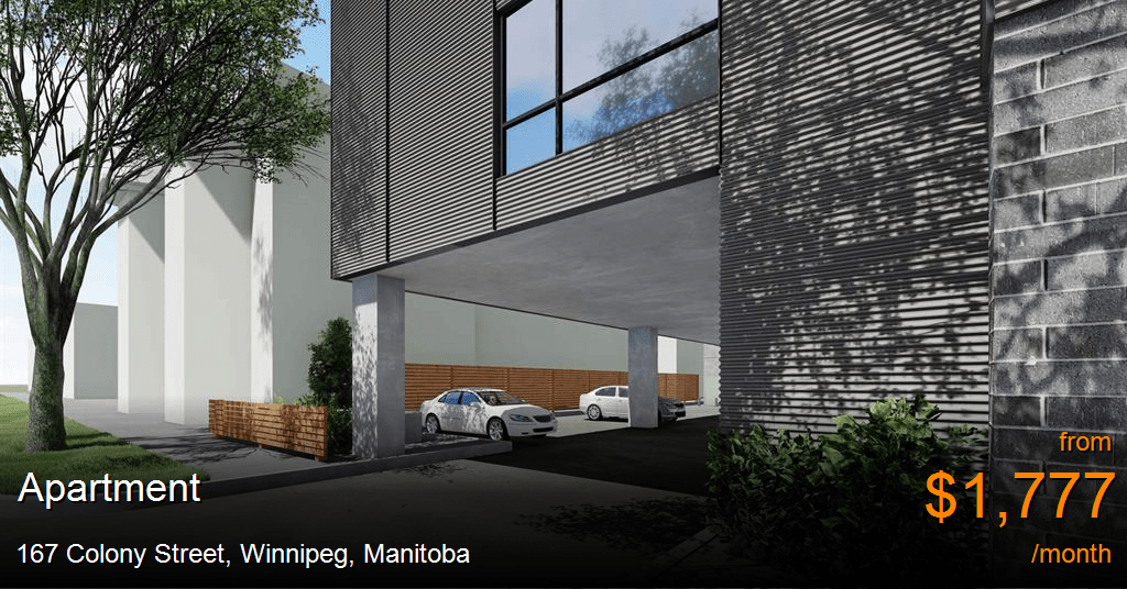 167 colony street, winnipeg Apartment for Rent