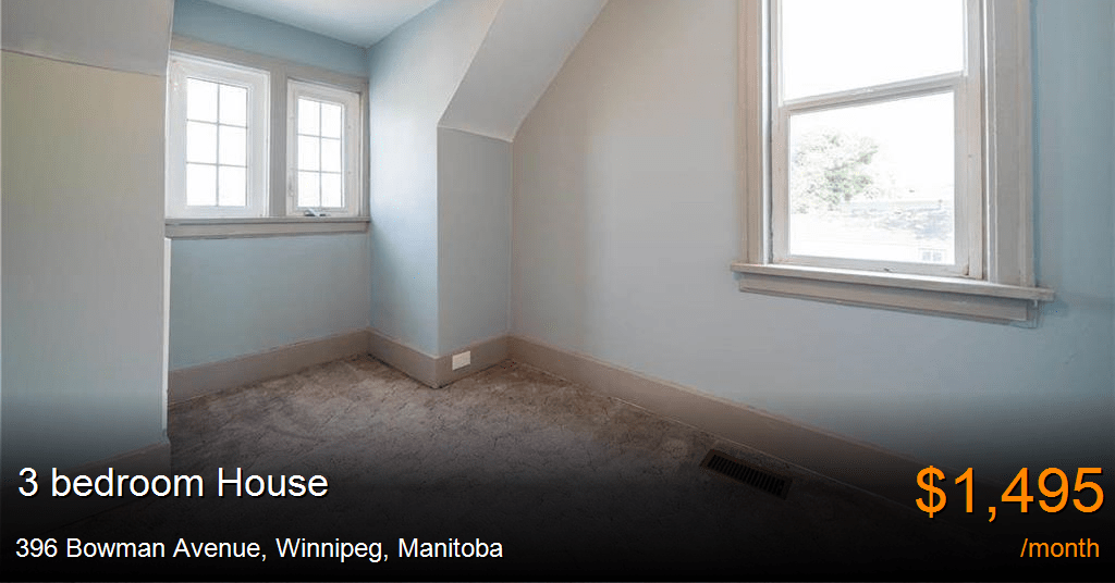 396 bowman avenue, winnipeg House for Rent