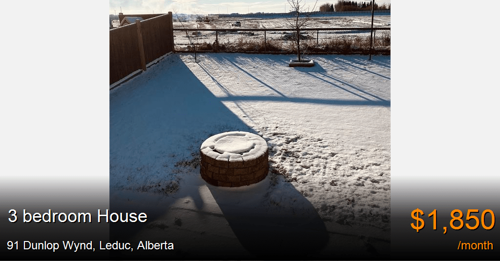 91 dunlop wynd, leduc House for Rent