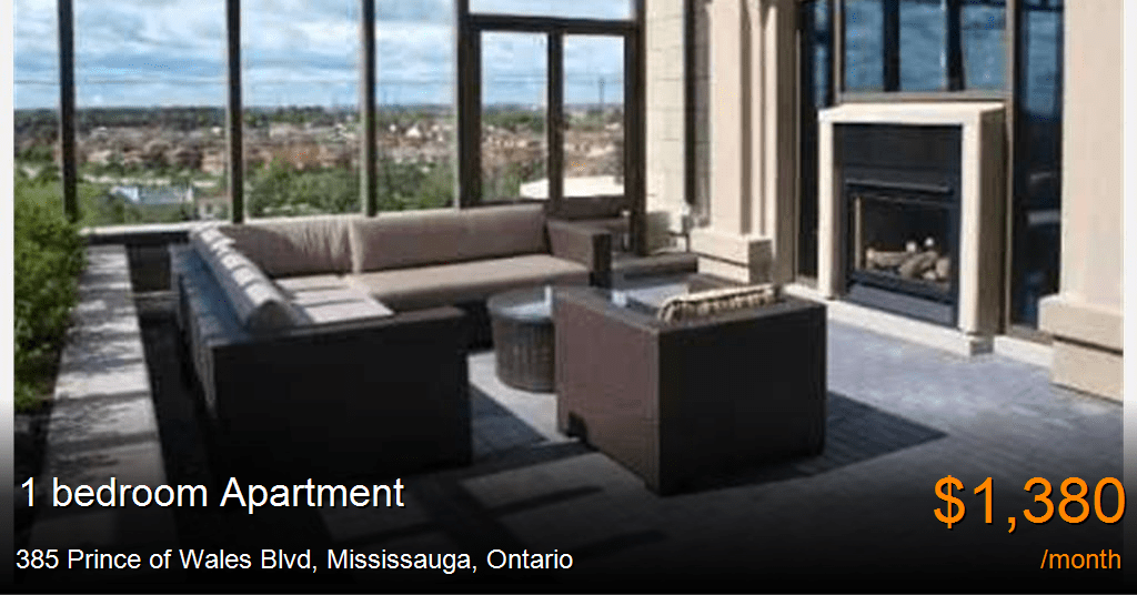 385 prince of wales blvd, mississauga Apartment for Rent