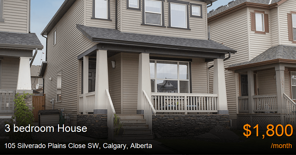 105 silverado plains close sw, calgary House for Rent