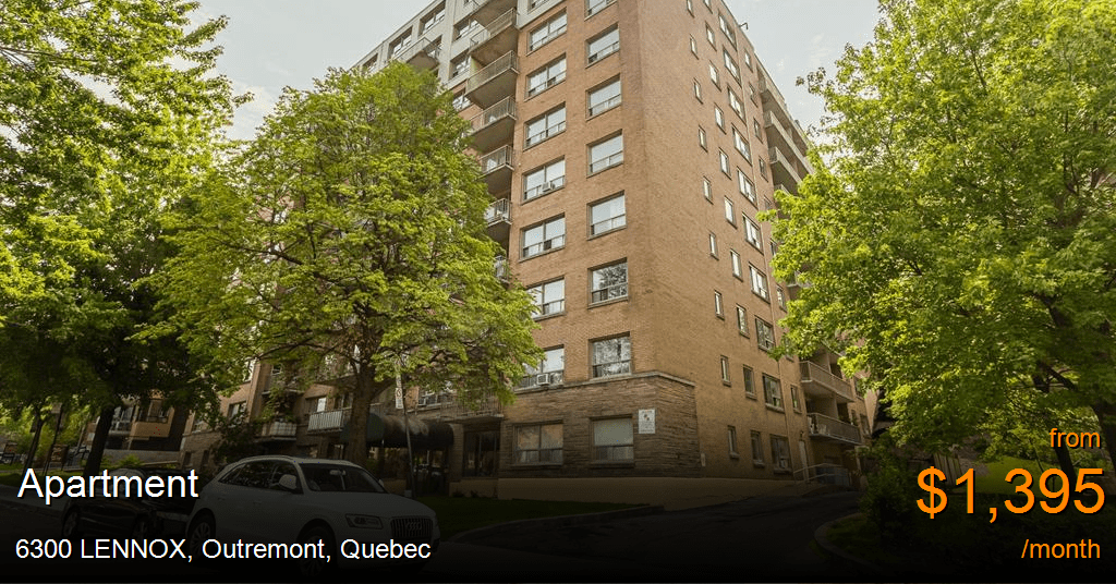 6300 lennox 6275 northcrest, outremont Apartment for Rent