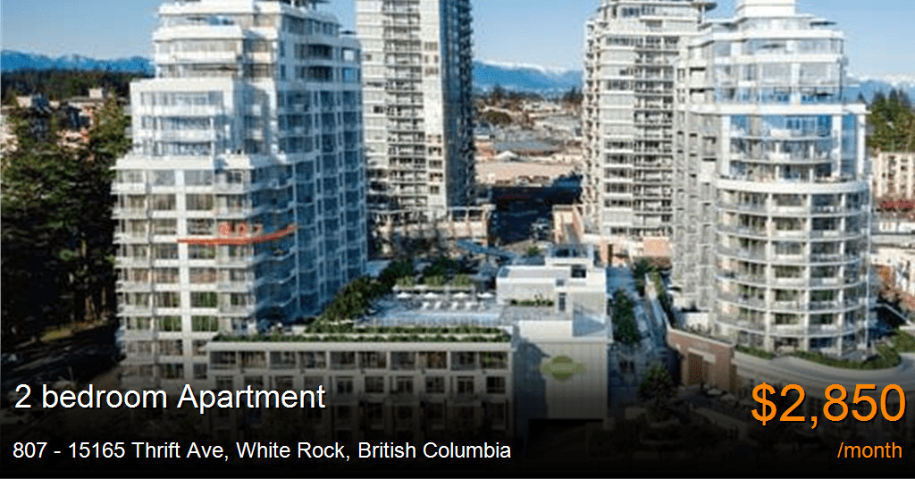 807 15165 thrift ave, white rock Apartment for Rent
