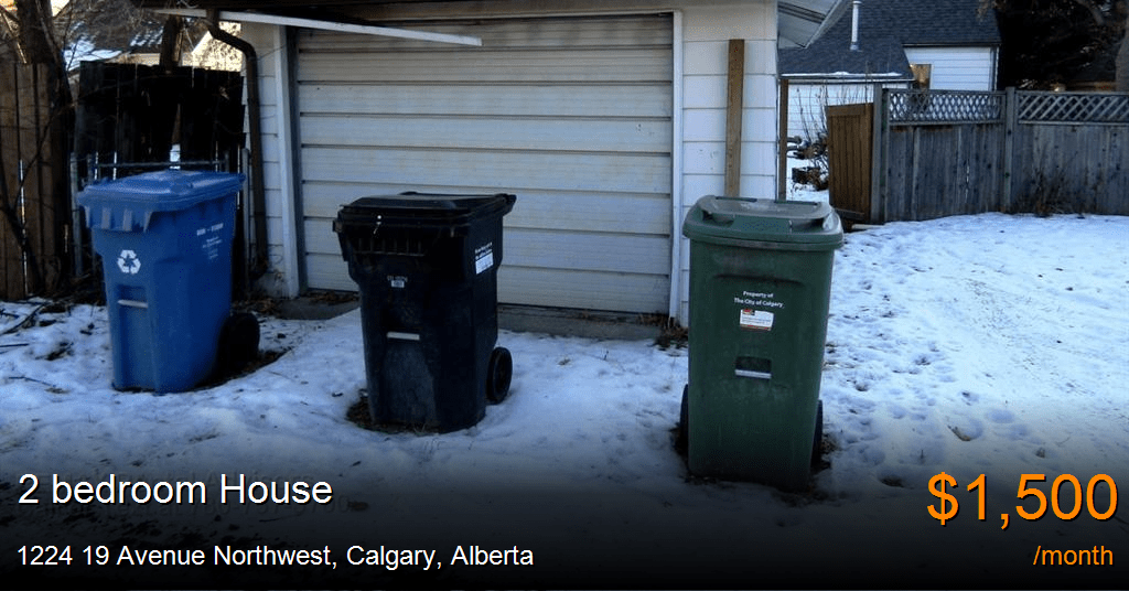 1224 19 avenue northwest, calgary House for Rent