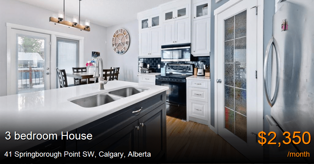 41 springborough point sw, calgary House for Rent