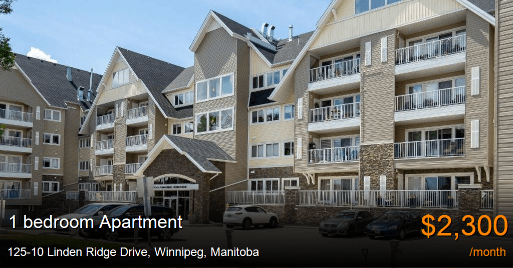 12510 linden ridge drive, winnipeg Apartment for Rent
