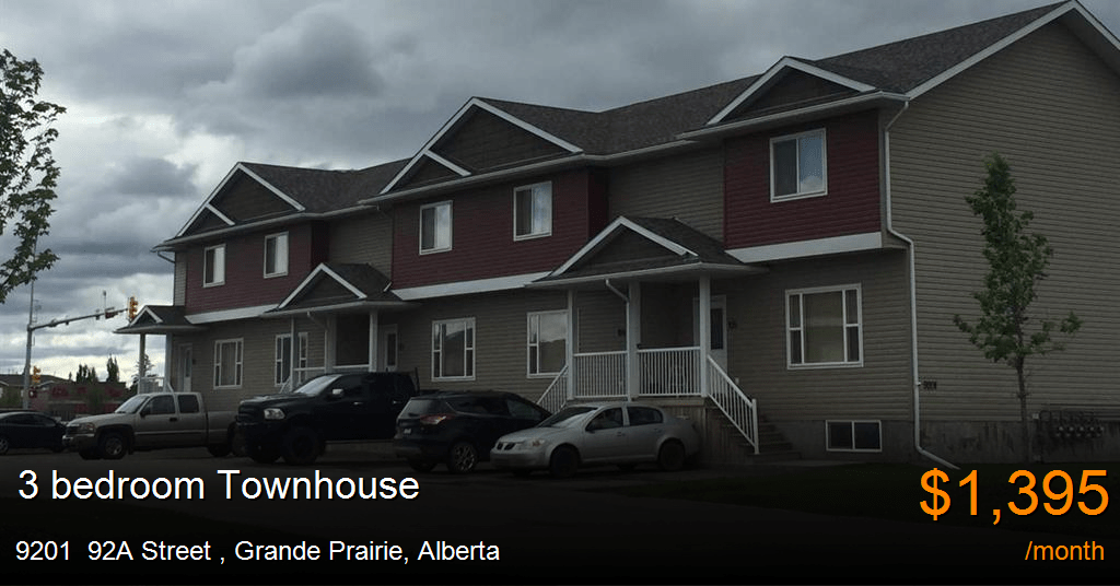 9201 92a street, grande prairie Townhouse for Rent