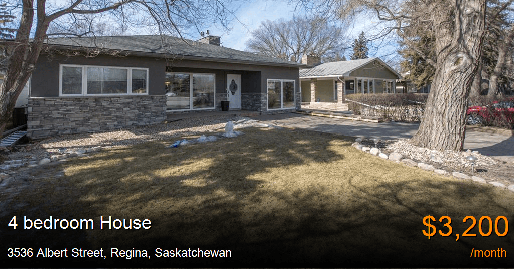 3536 albert street, regina House for Rent