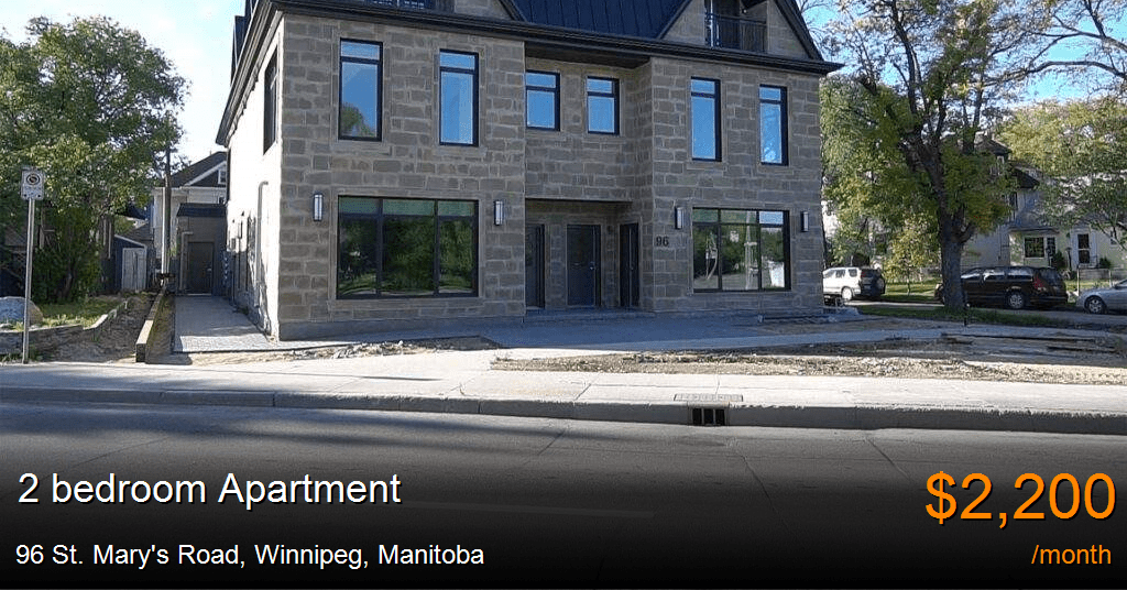 96 st. mary's road, winnipeg Apartment for Rent