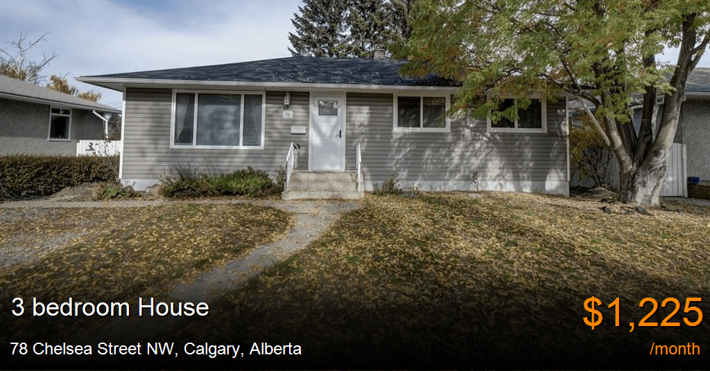78 chelsea street nw, calgary House for Rent