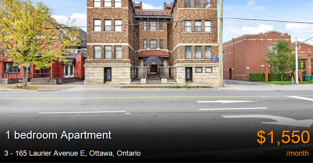 3 165 laurier avenue e, ottawa Apartment for Rent