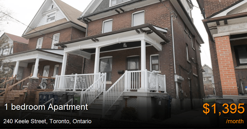 240 keele street, toronto Apartment for Rent