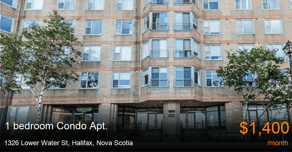 1326 lower water st, halifax Condo Apt. for Rent