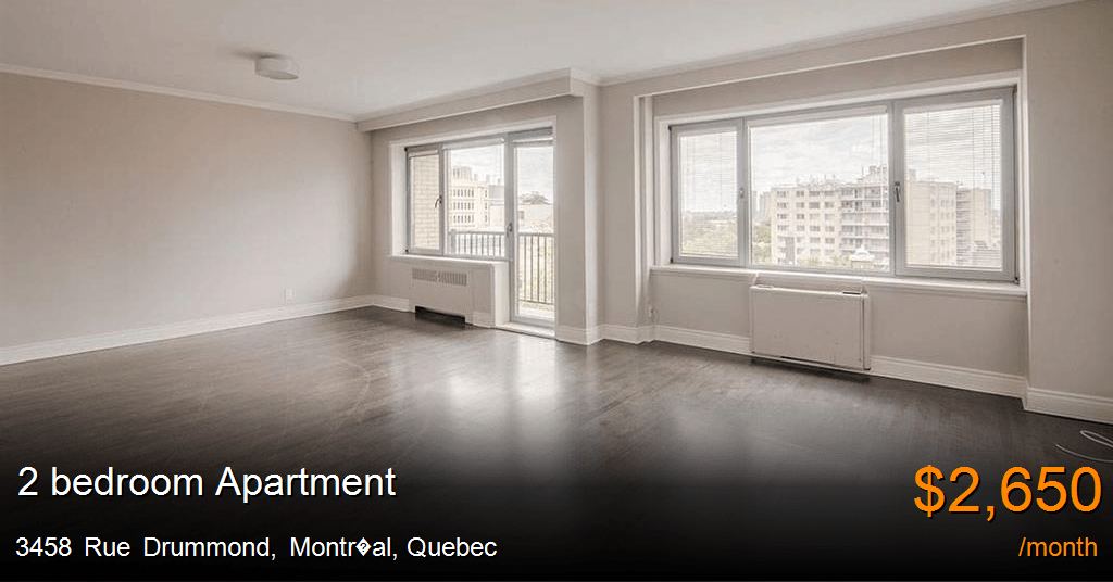 3458 rue drummond, montr al Apartment for Rent
