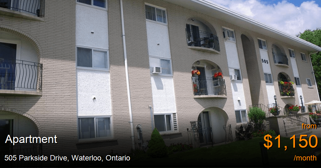 505 parkside drive, waterloo Apartment for Rent