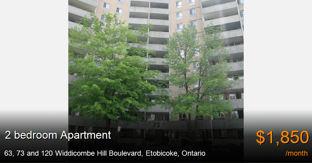 63, 73 and 120 hill boulevard, etobicoke Apartment for Rent