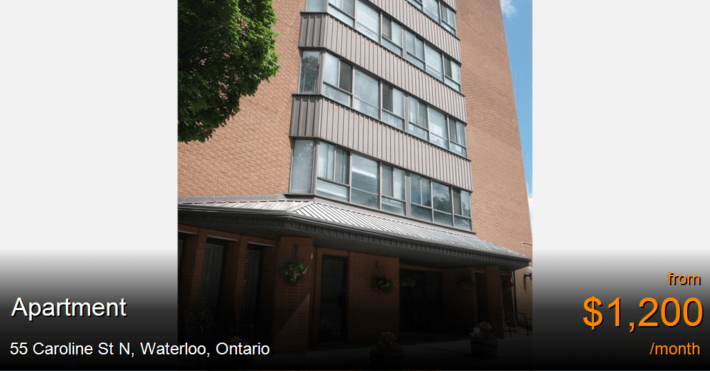 55 caroline st n, waterloo Apartment for Rent