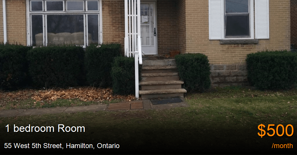 55 west 5th street, hamilton Room for Rent