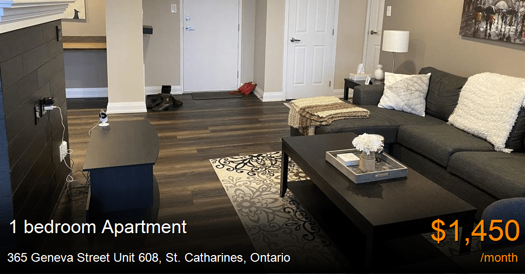 365 geneva street unit 608, st. catharines Apartment for Rent