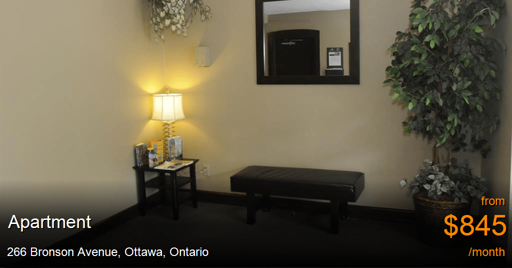 266 Bronson Avenue, Ottawa Apartment for Rent B20358