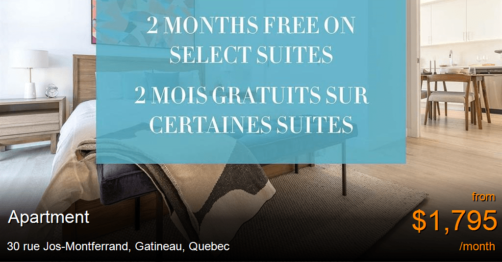 30 rue josmontferrand, gatineau Apartment for Rent