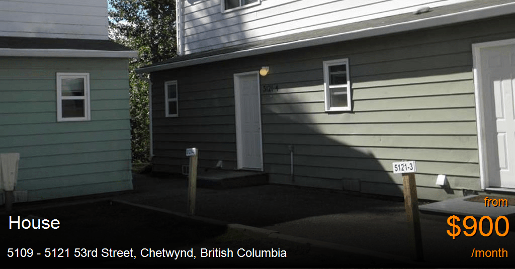5109 5121 53rd street, chetwynd House for Rent