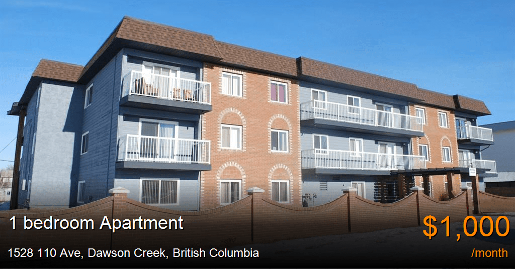 1528 110 ave, dawson creek Apartment for Rent