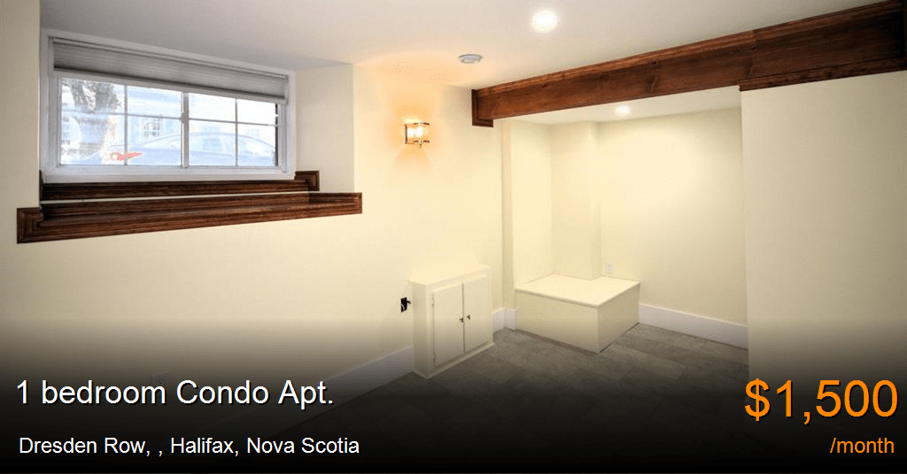 dresden row,, halifax Condo Apt. for Rent