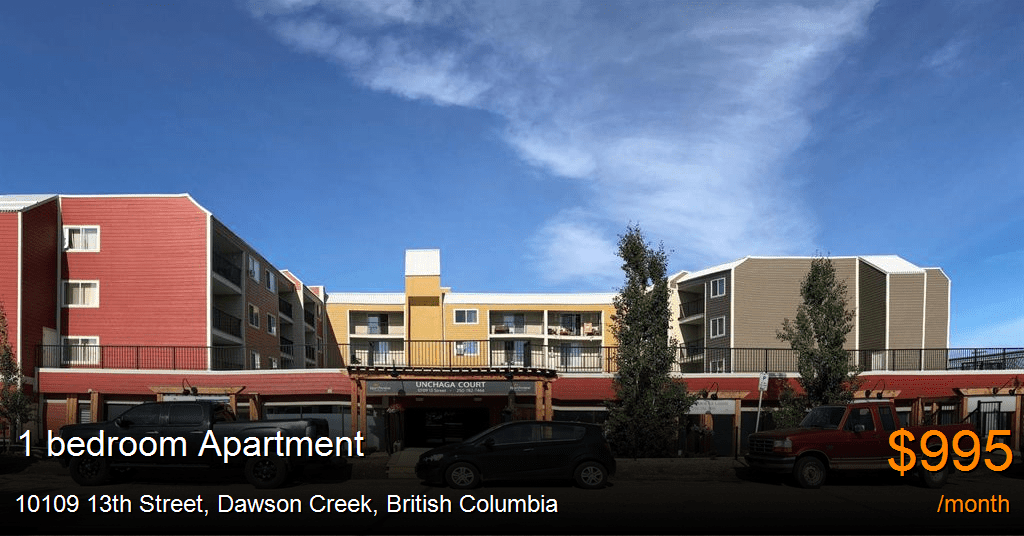10109 13th street, dawson creek Apartment for Rent