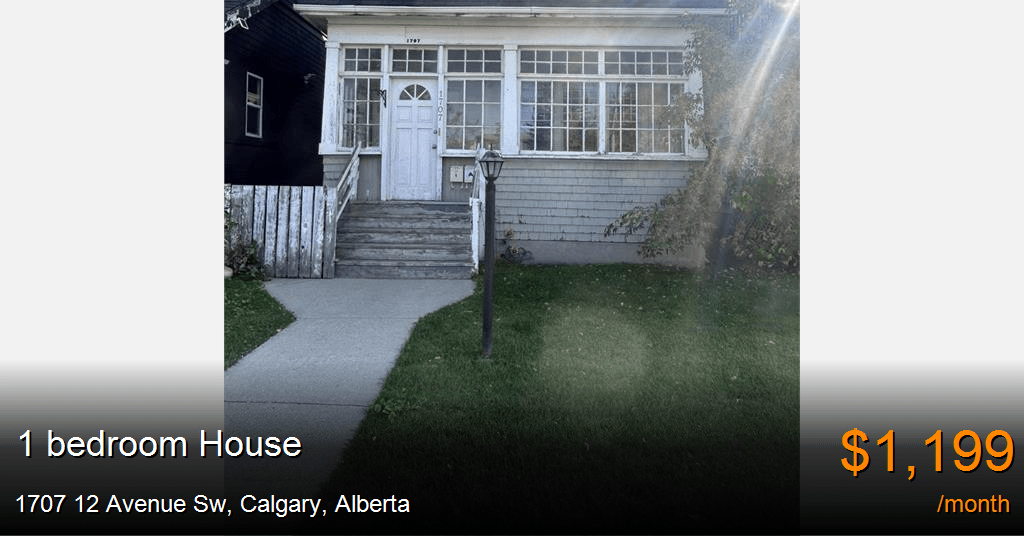 1707 12 avenue sw, calgary House for Rent
