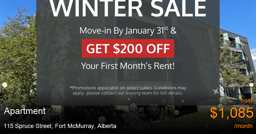 115 Spruce Street, Fort McMurray Apartment for Rent