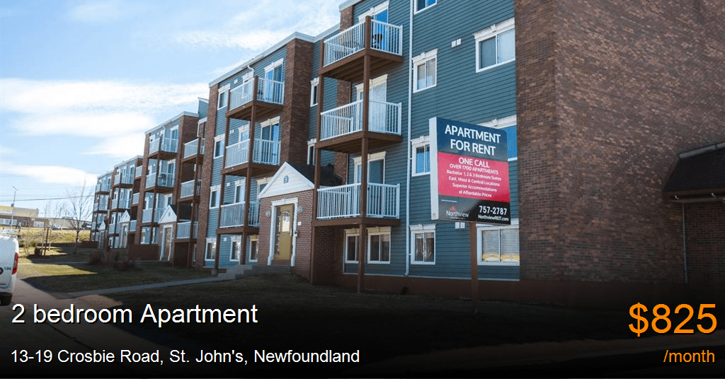 1319 Crosbie Road, St. John's Apartment for Rent