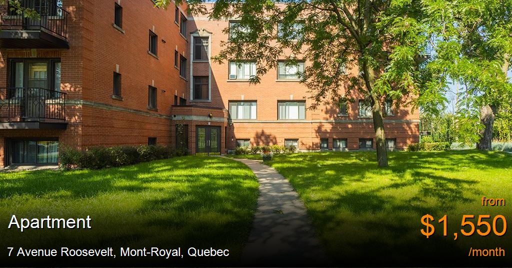 7 avenue roosevelt, montroyal Apartment for Rent