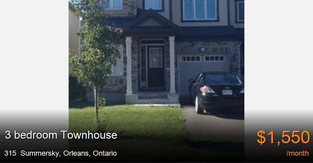 315 summersky, orleans Townhouse for Rent