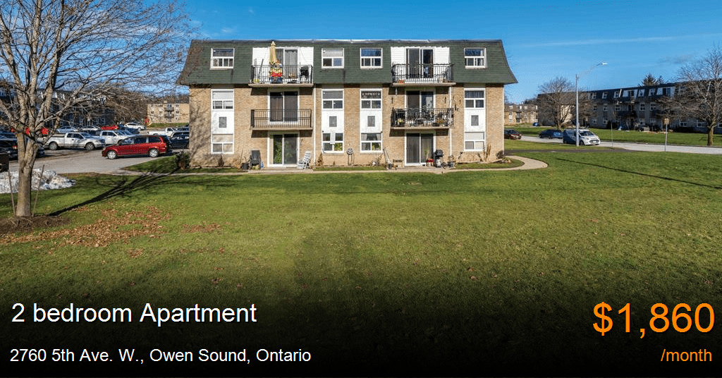 2760 5th ave. w., owen sound Apartment for Rent