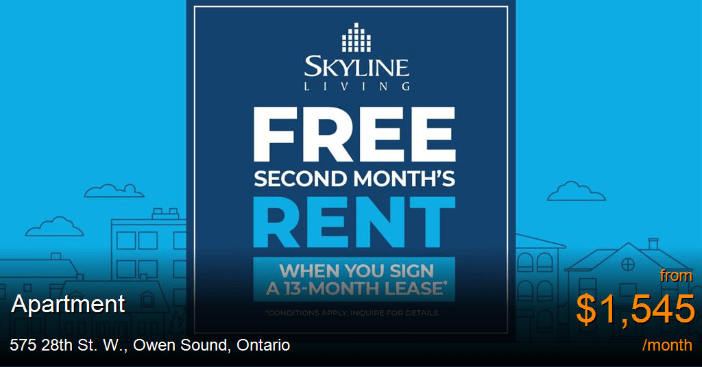 575 28th St. W., Owen Sound Apartment for Rent