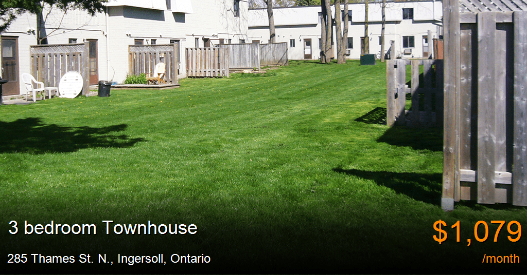 285 thames st. n., ingersoll Townhouse for Rent