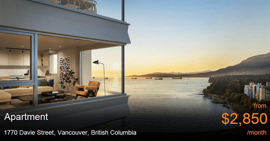 1770 davie street, vancouver Apartment for Rent
